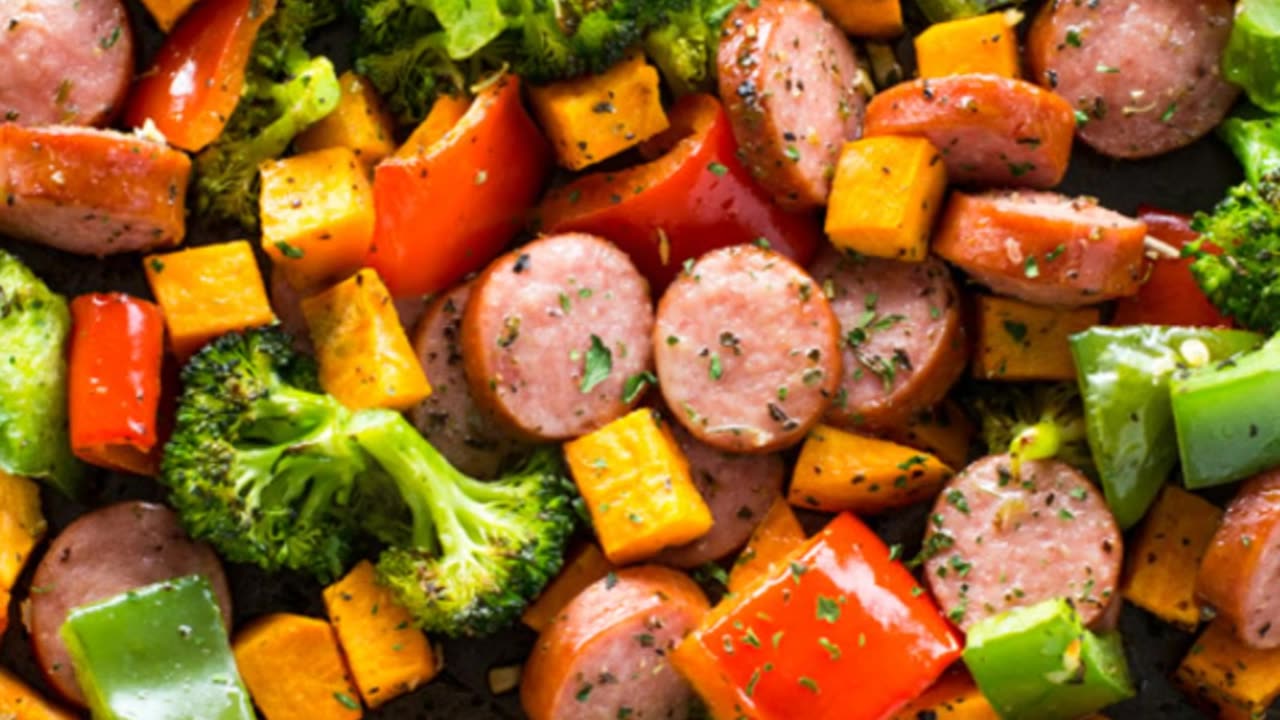 Sheet Pan Sausage and Veggies