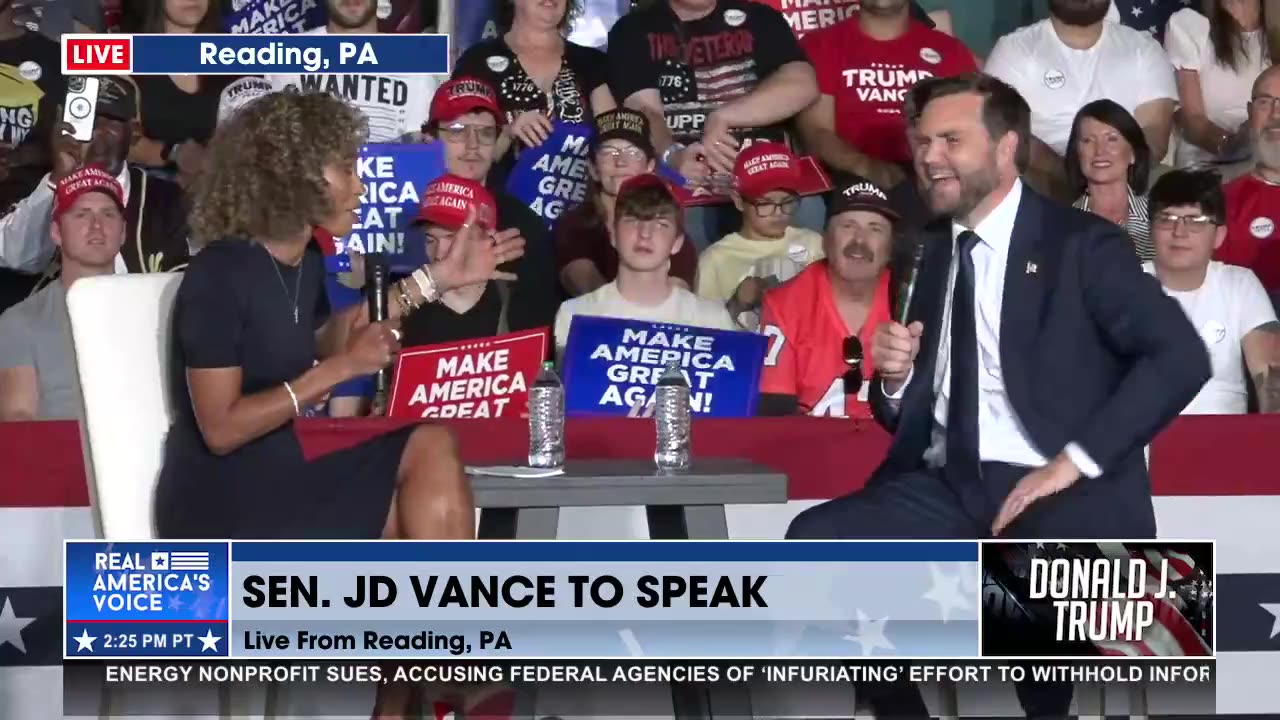 VANCE TAKES THE STAGE IN PA