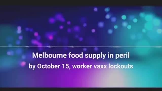 Food supply shortages due to workers layout in Melbourne