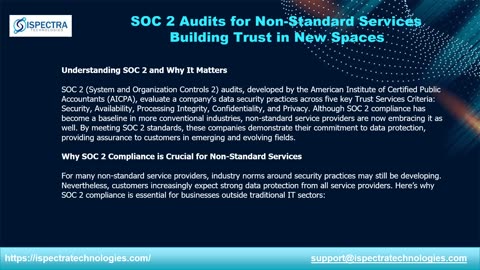 SOC 2 Audits for Non-Standard Services Building Trust in New Spaces