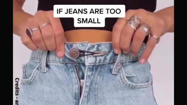 JEANS TOO BIG OR SMALL..? TRY THESE EASY & QUICK TIPS 👏💯💄