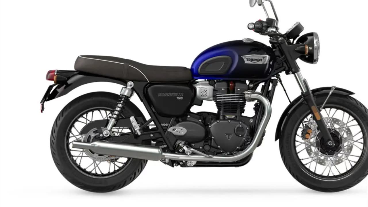 2024 Triumph Bonneville T100 Blue Stealth Edition