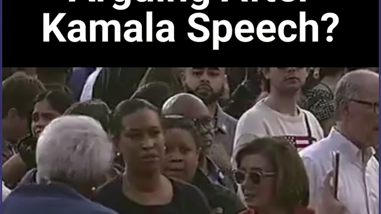 Pelosi Spotted Arguing After Kamala Speech?