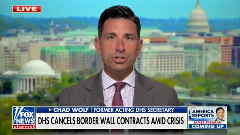 Biden administration's cancellation of the border wall contract will only "make this crisis worse."