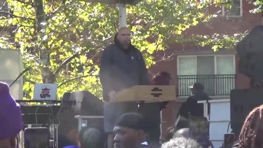 Crowd Has NO Clue What Fetterman Is Saying