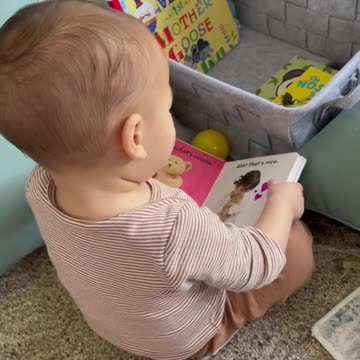 Baby kids reading