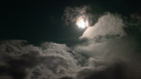 Northern Lights and Moon in Iceland