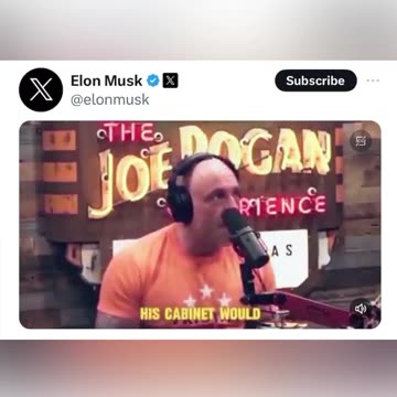 Elon echo's Joe Rogan Trump endorsement