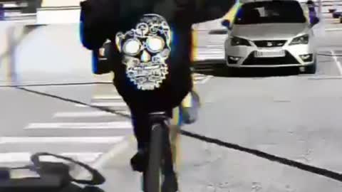 Bicycle stunt video