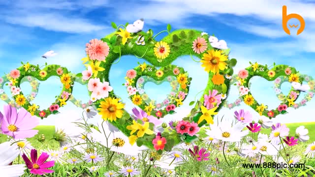 A very beautiful love flower that can repeat indefinitely