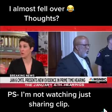 She admits the initial breach couldn't have been those at the Trump Speech that day.