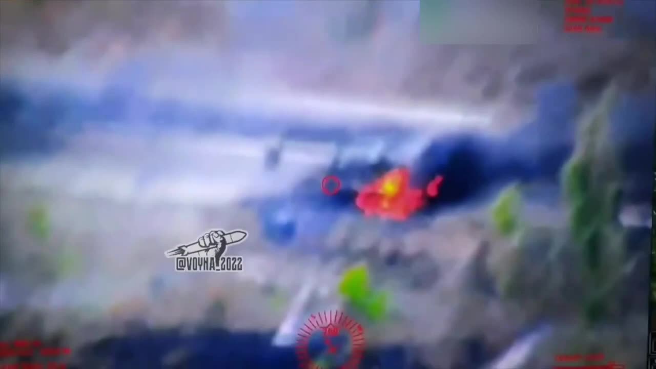 Targeting a convoy of Russian equipment in the Kharkiv region