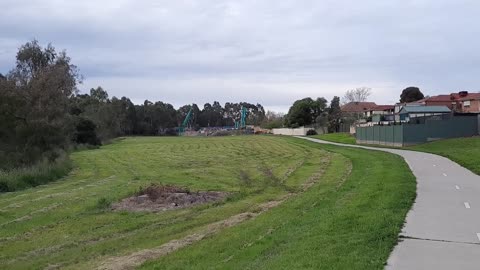 Mill park bridge work