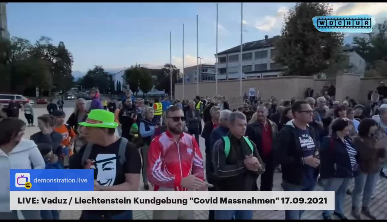 Vaduz / Liechtenstein Kundgebung "Covid Massnahmen" 17.09.2021