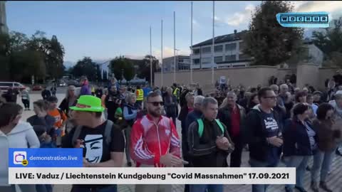 Vaduz / Liechtenstein Kundgebung "Covid Massnahmen" 17.09.2021