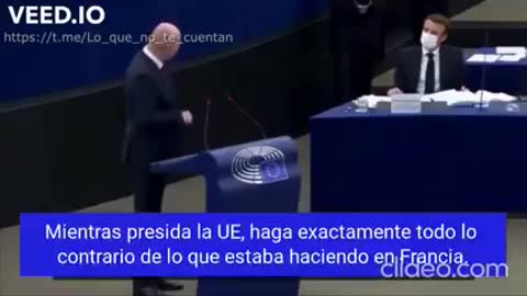 Eurodiputado a Macron