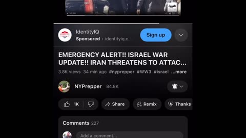 And at some point nobody’s going to believe it’s real unless America gets attacked