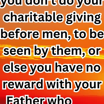 "Practicing Righteousness in Private" Matthew 6:1.#shortsvideo #shorts #youtubeshorts #yt #youtube