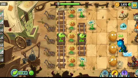 Plants vs Zombies 2 Wild West Day 1