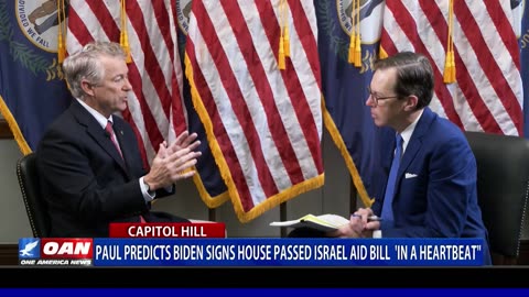 Paul Predicts Biden Signs House Passed Israel Aid Bill 'In A Heartbeat"