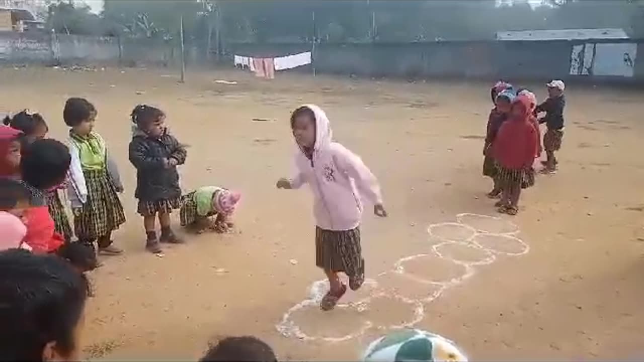 Student play to school compound