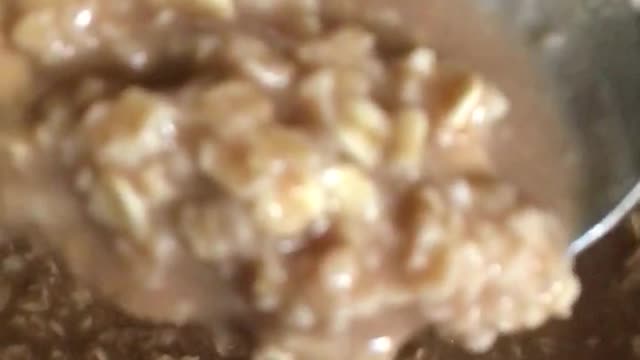 Scooping Oatmeal!