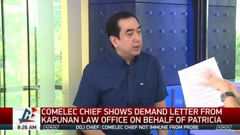 ANDRES BAUTISTA answers unexplained wealth q's: ex-Comelec chief- DOJ indicted w/ 3 Smartmatic execs