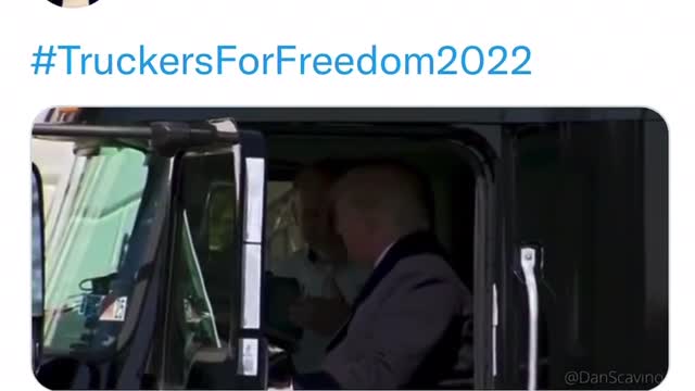 TRUMP IN A TRUCK FOR FREEDOM CONVOY