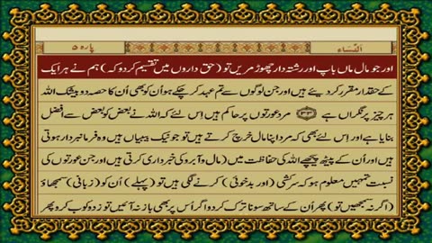 QURAN PAK 5 URDU TRANSLATION WITH TEXT HD FATEH MUHAMMAD JALANDRI