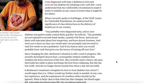 Jason W Chan's Take - Freedom Fighter: Diabetes, Keto/Low-Carb Diet, and the Amputation Crisis.