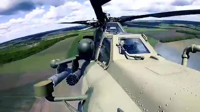 🇷🇺🇺🇦 The Russian Defense Ministry showed Mi-28 multipurpose attack helicopters