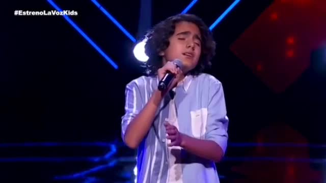 A little boy with a Fan-Tas-Tic voice