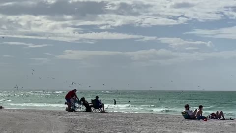 Having a blast on the beach!