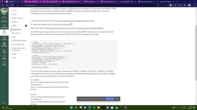 Database Exercise 3
