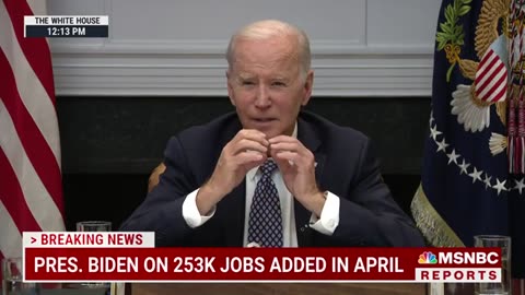 Biden: April jobs report is 'good news' for the economy