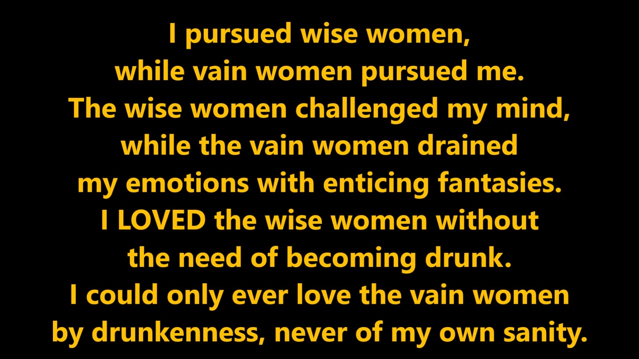 Psychology | Wise Women, Vain Women & Me. - RGW with Music