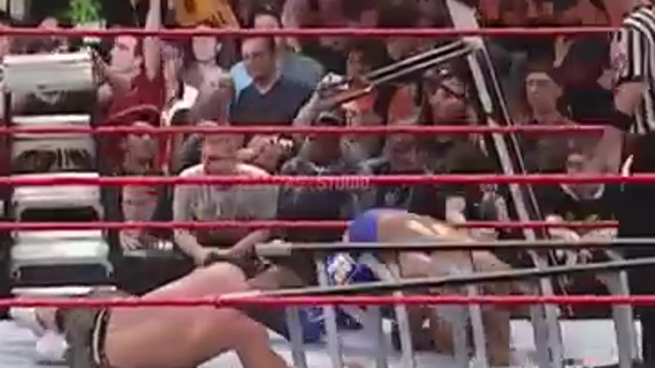 Wrestling match between John cina VS edge