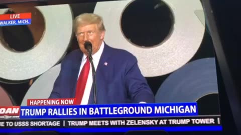 OANN trump rallies in battleground Michigan Friday 05:00 pm