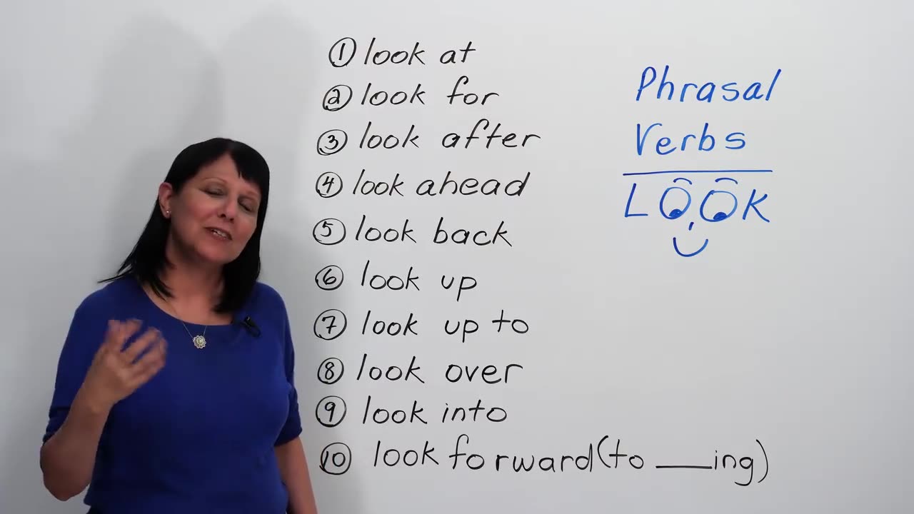 10 "LOOK" Phrasal Verbs: "look up", "look for", "look into"...