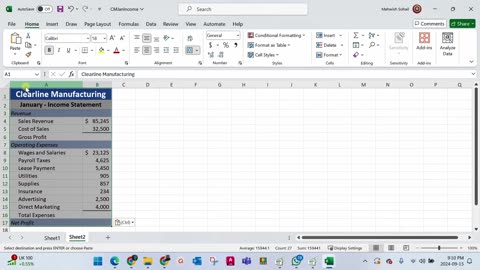 Excel Level 01 | Chapter 05 | Assessment 02