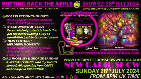 NEW SHOW PROMO for Sun 28th July 'WINDS OF CHANGE' SHOW 62