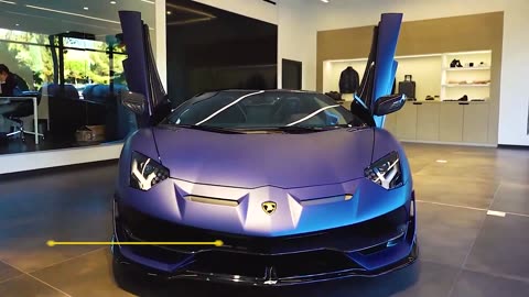 #Lamborghini SVJ blue #supercar