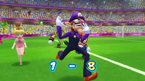 Mario & Sonic at The London 2012 Olympic Games Football Mario, Vector, Peach, Waluigi