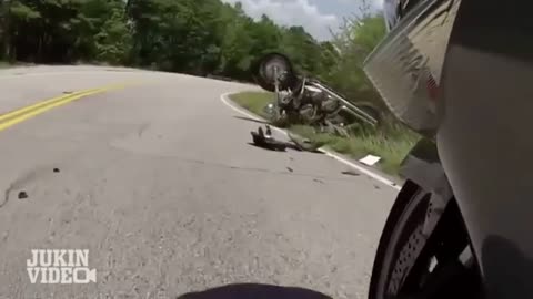 Most Terrifying Biker Crash Compilation 2021