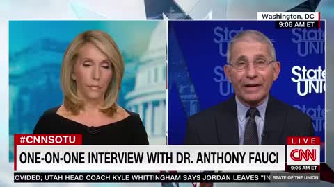 DanaBashCNN presses Dr. Fauci on his comments about “moving the goal posts” on herd immunity