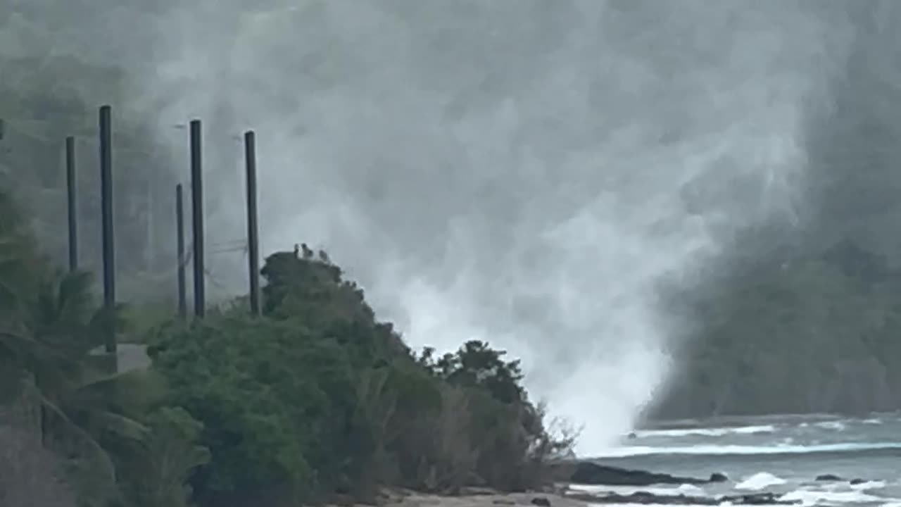 Waterspout on the Waves