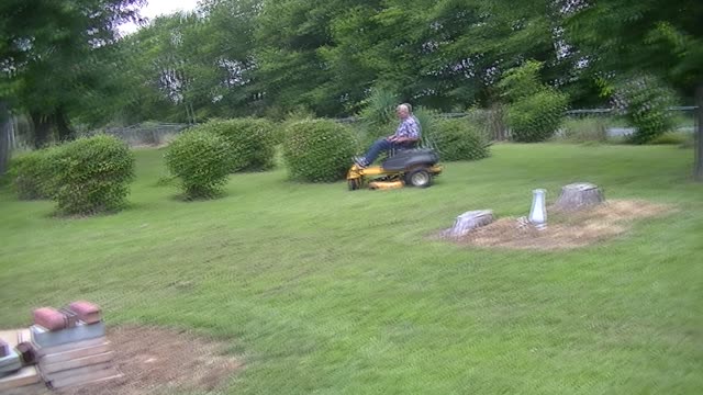 Hands Free Zero Turn Lawn Mower!