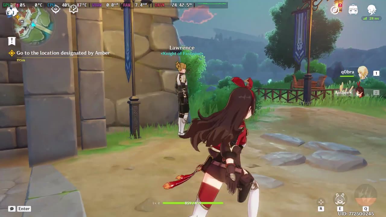 Genshin Impact - NVK open source driver for NVIDIA GPUs testing with Bazzite linux