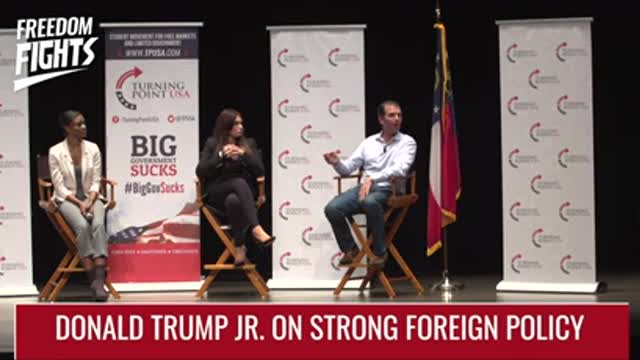 Donald Trump Jr. ANNIHILATES Student on Foreign Policy - Incompetence and Weakness Don't Work