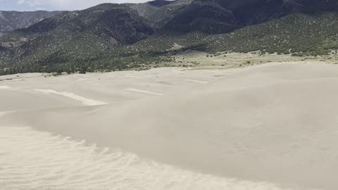 Sand blowing in the wind